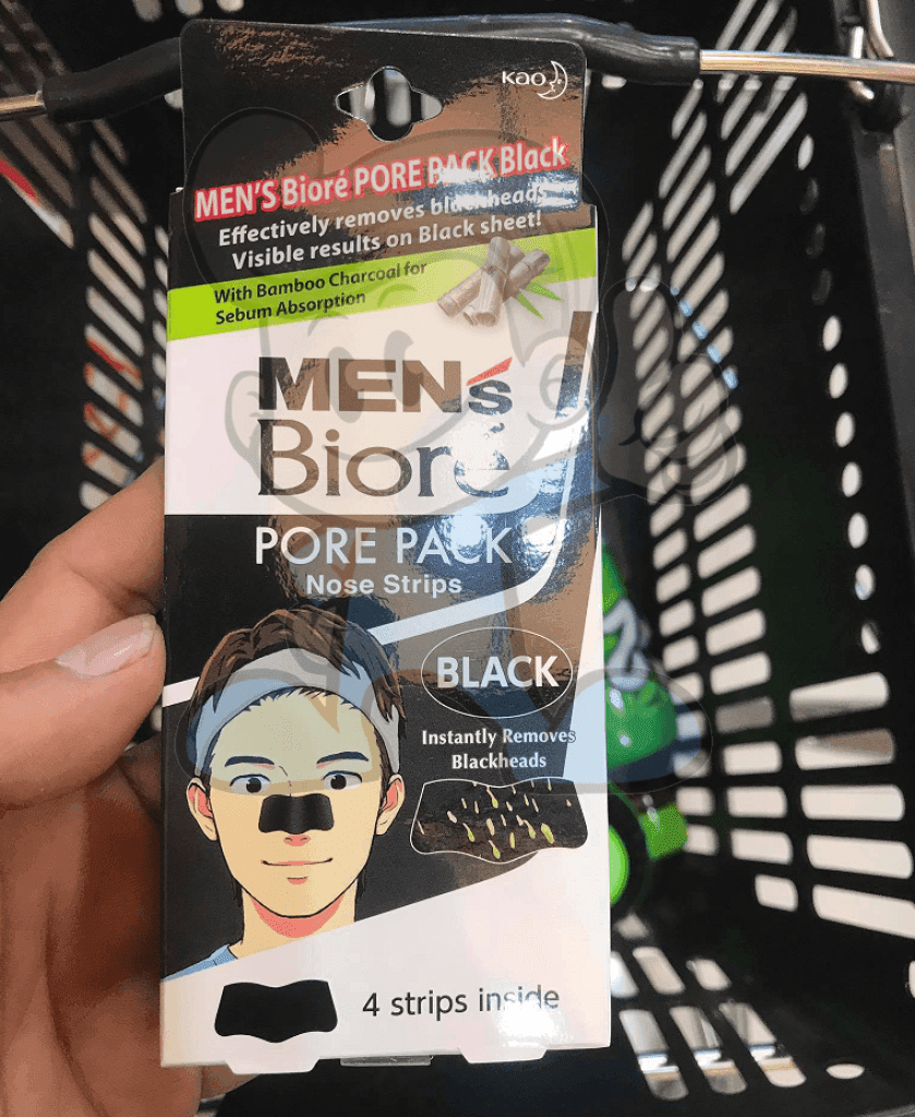 Mens Biore Pore Pack - Black 4 Packs Beauty
