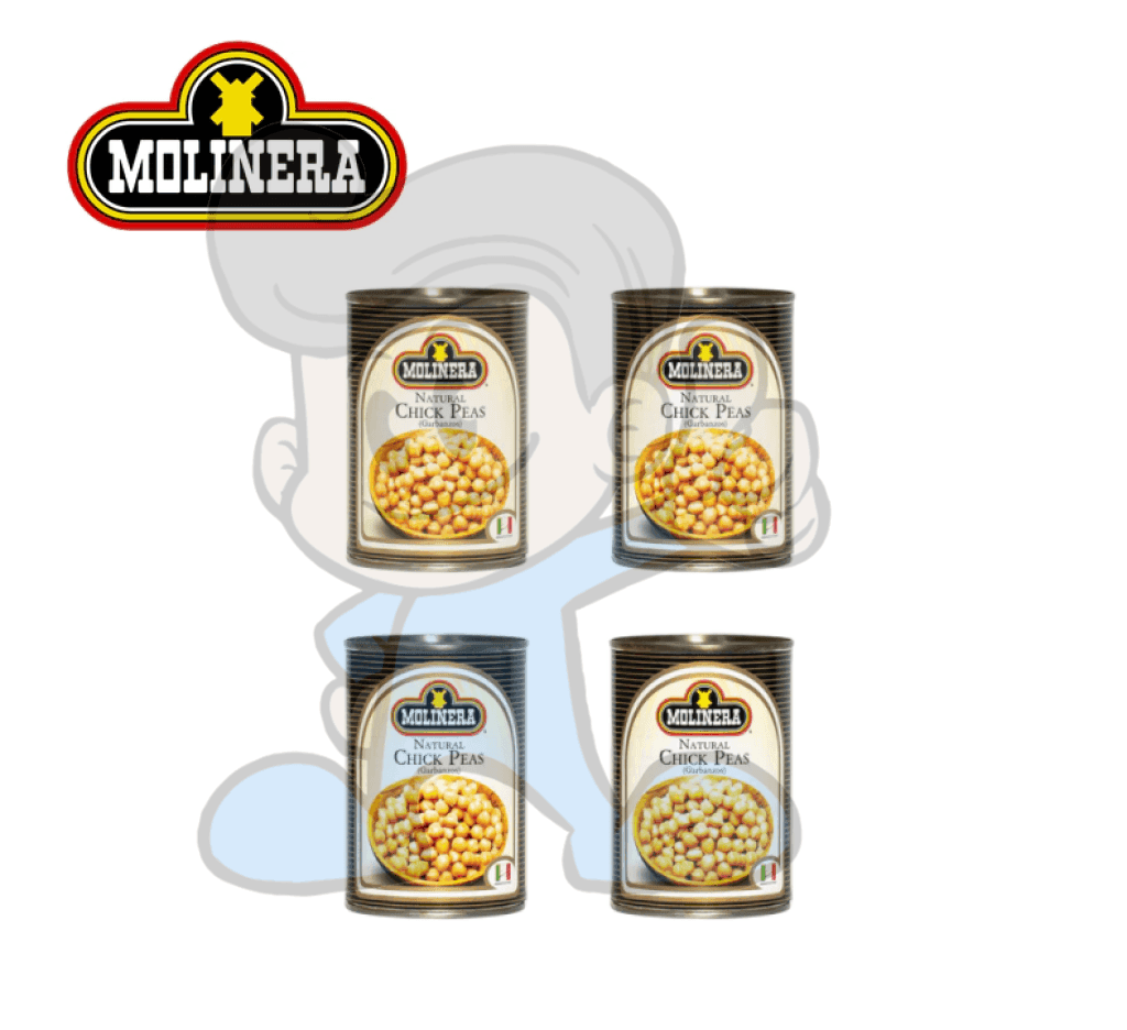 Molinera Natural Chickpeas (4 X 400G) Groceries
