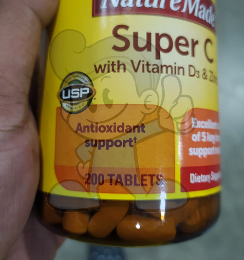Nature Made Super C With Vitamin D3 And Zinc 200 Tablets Health