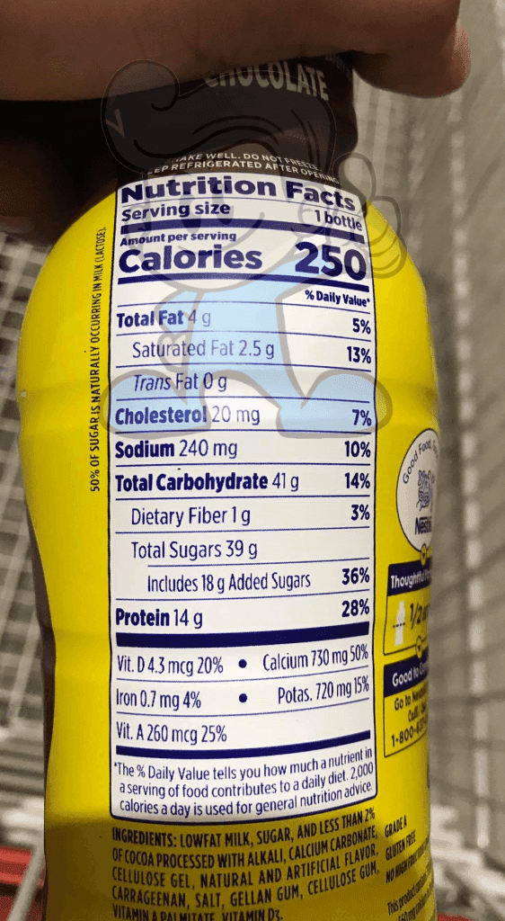 Nestle Nesquik Chocolate Lowfat Milk (2 X 414 Ml) Groceries