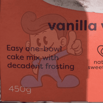 Noshu 98% Sugar Free Vanilla Velvet Cake Mix 450G Groceries