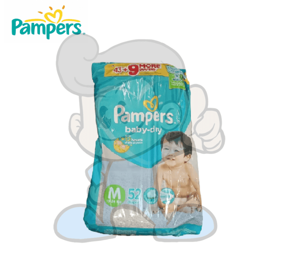 Pampers Baby Dry Medium Diapers 52S Mother &