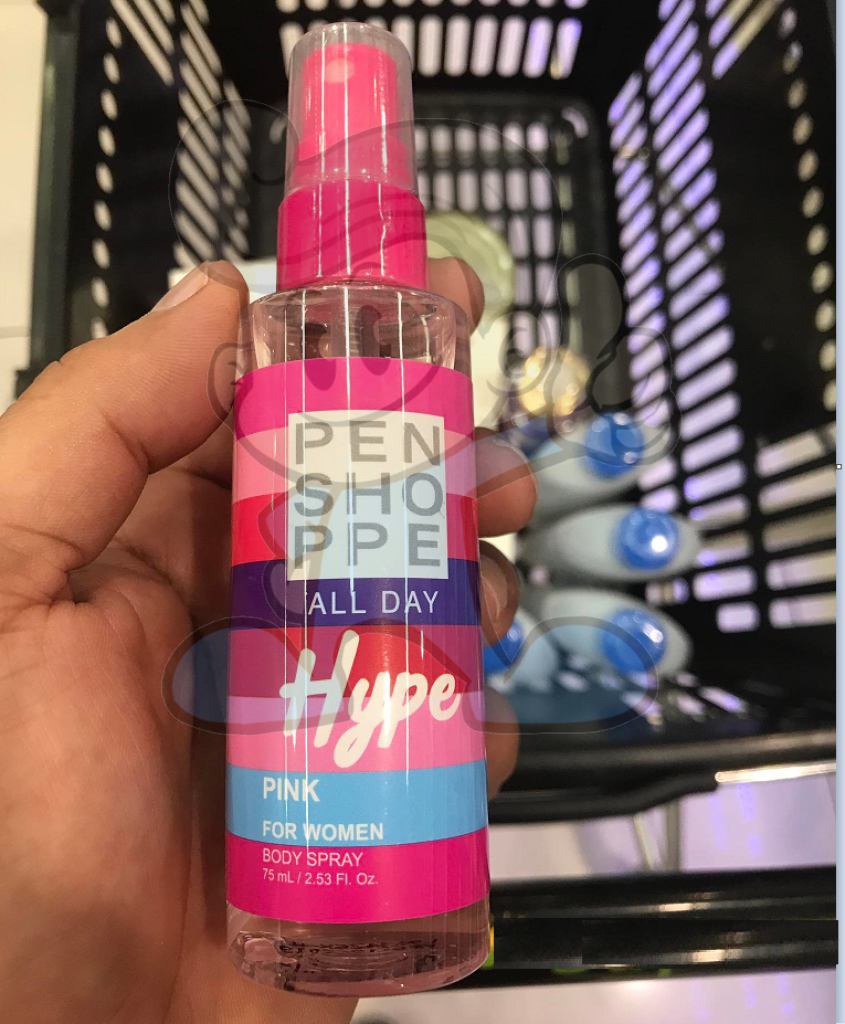 Penshoppe All Day Hype Pink Body Spray For Women (4 X 75Ml) Beauty