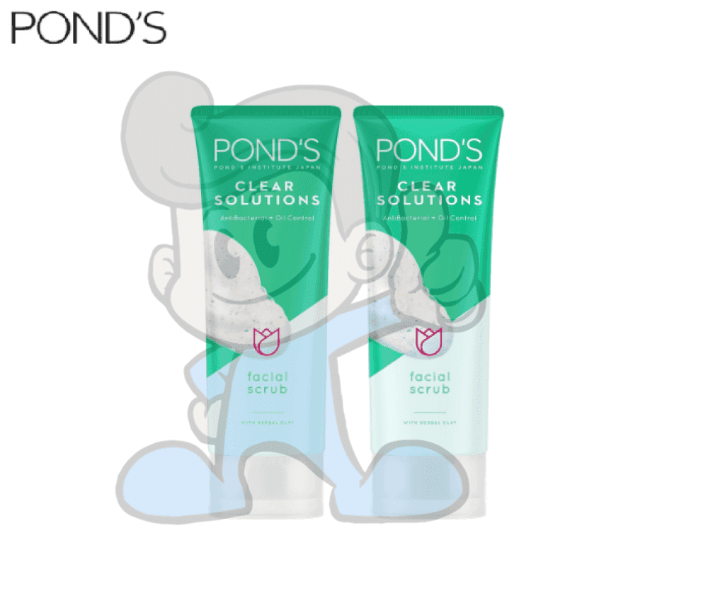 Ponds Clear Solutions Facial Scrub (2 X 100 G) Beauty