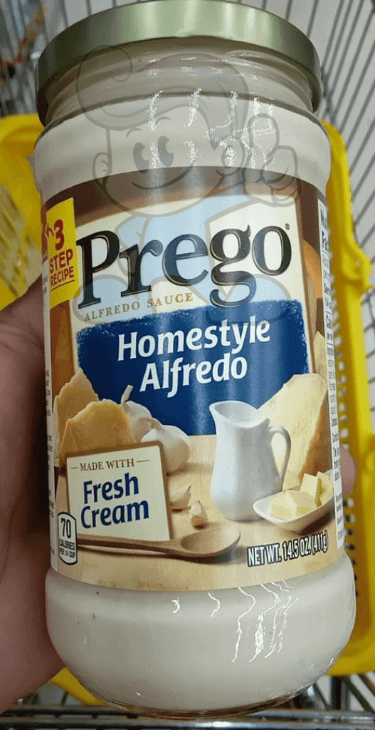 Prego Homestyle Alfredo Sauce Made With Fresh Cream 14.5 Oz Groceries