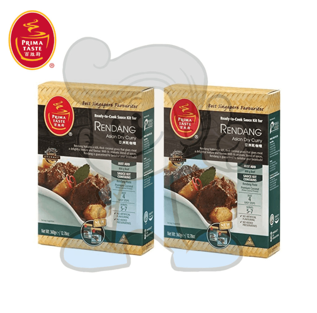 Prima Taste Sauce Kit For Rendang Asian Dry Curry (2 X 360G) Groceries