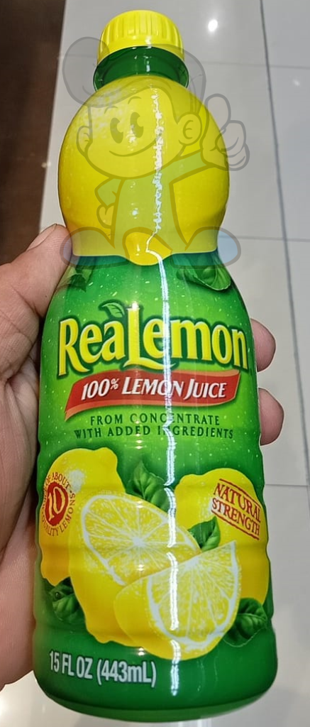 Realemon 100% Lemon Juice (2 X 443 Ml) Groceries