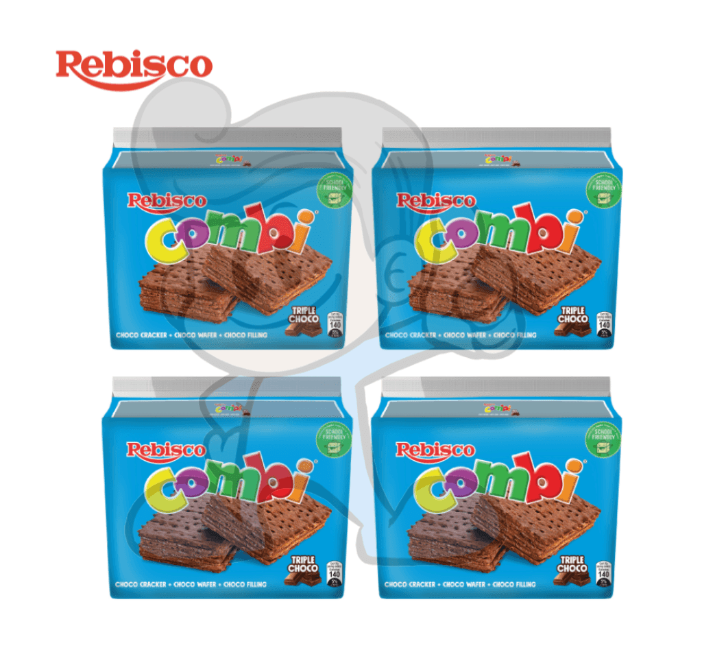 Rebisco Combi Triple Chocolate Sandwich Pack Of 4 (40 X 30G) Groceries