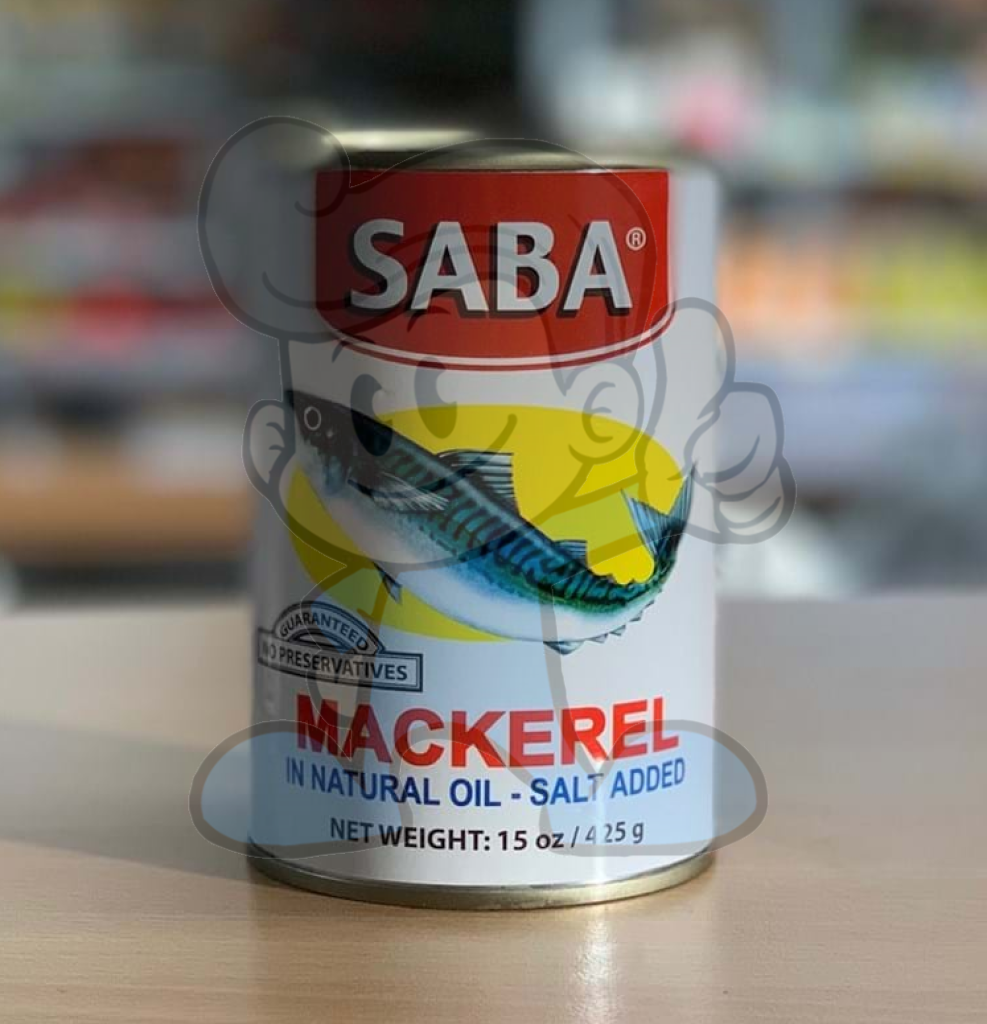 Saba Mackarel Ln Natural Oil (4 X 425G) Groceries