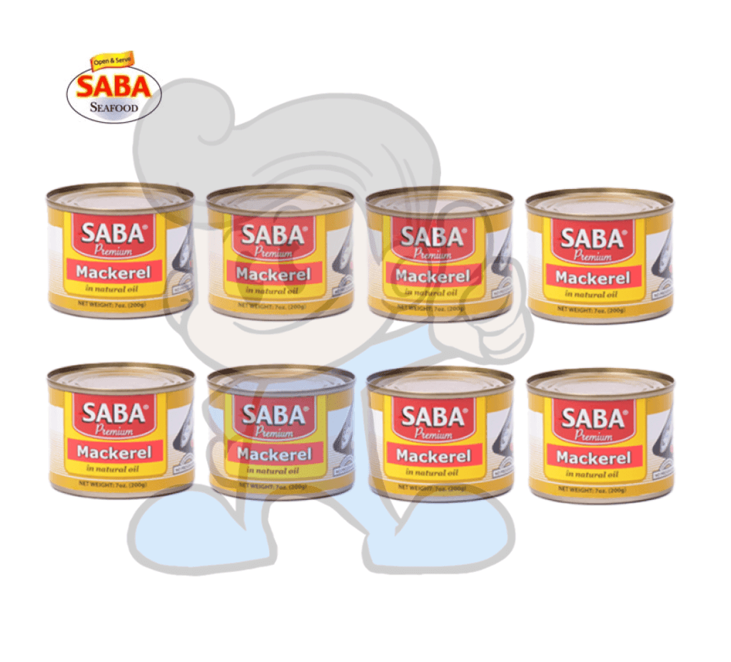 Saba Premium Mackarel (8 X 200G) Groceries