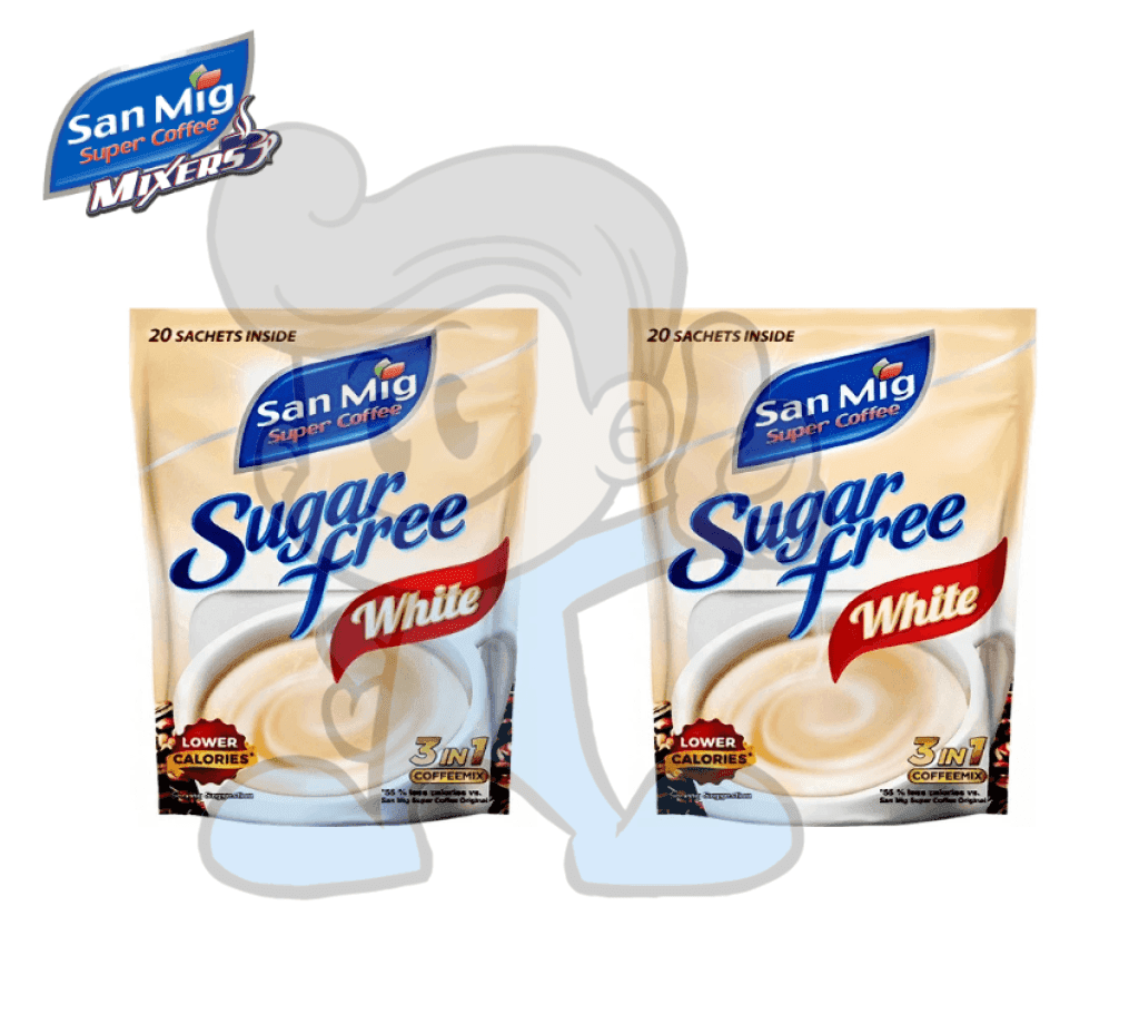 San Mig Super Coffee Sugar Free White (2 X 180G) Groceries