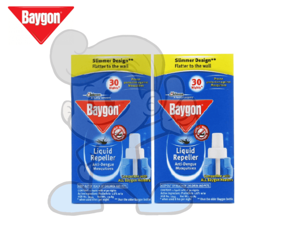 Scj Baygon Liquid Mosquito Repeller Refill (2 X 19.8G) Beauty