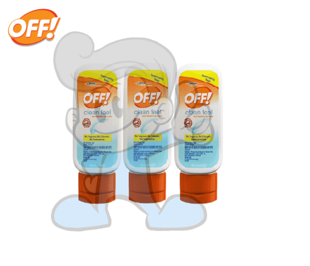 Scj Off Clean Feel Insect Repellent Lotion (3 X 50 Ml) Beauty