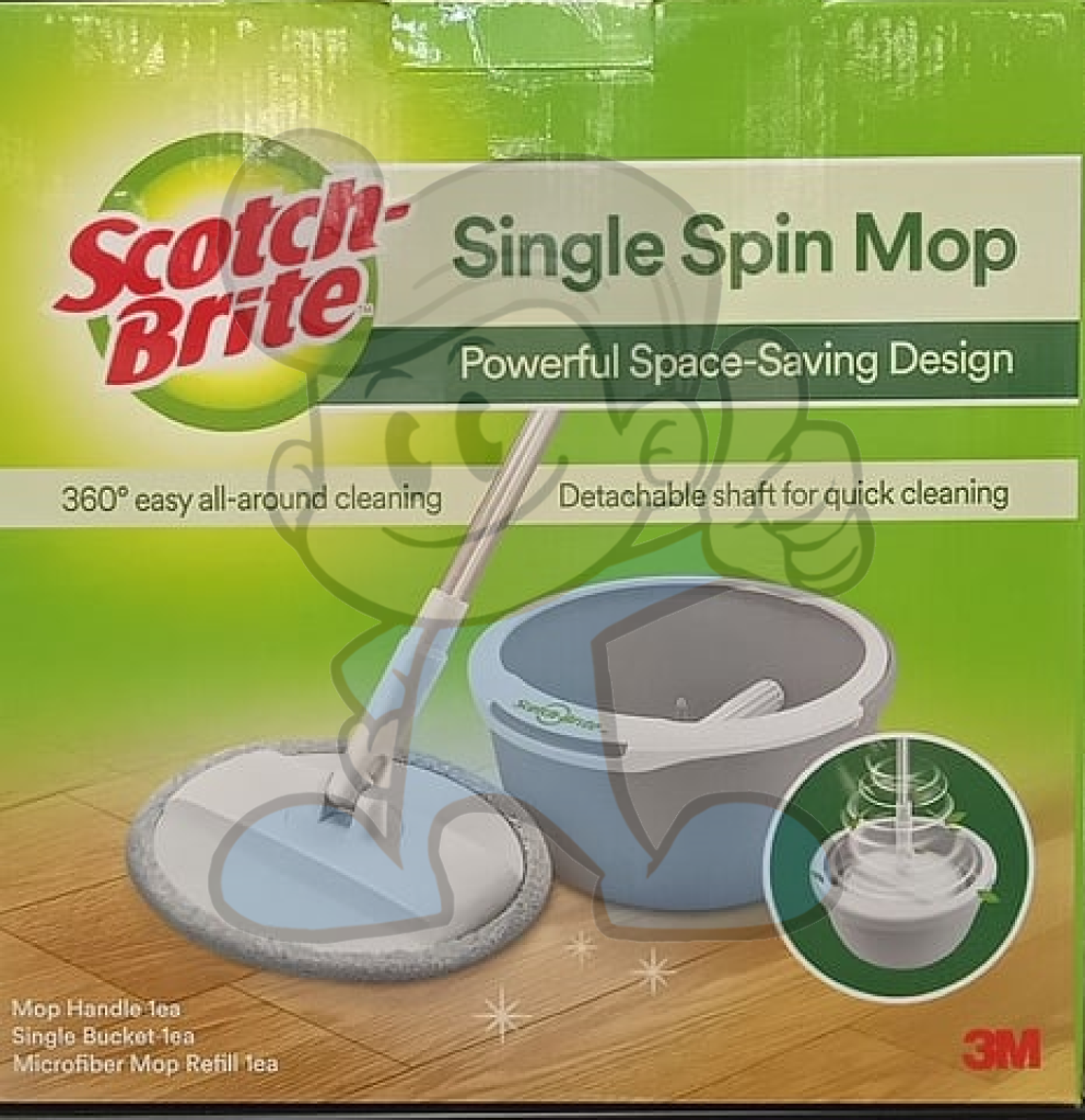 Scotch-Brite Single Spin Mop 360° Easy All-Around Cleaning Laundry & Equipment