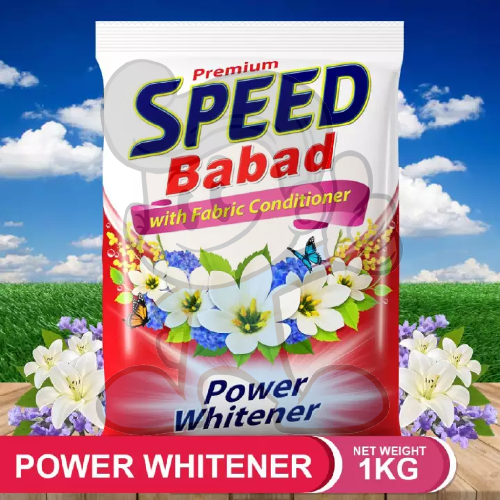Speed Power Whitening Powder Detergent (3 X 1Kg) Household Supplies