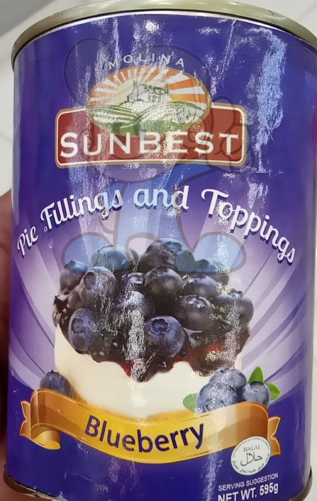 Sunbest Blueberry Pie Fillings And Toppings (2 X 595 G) Groceries