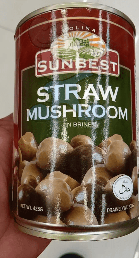 Sunbest Straw Mushroom In Brine (3 X 425 G) Groceries