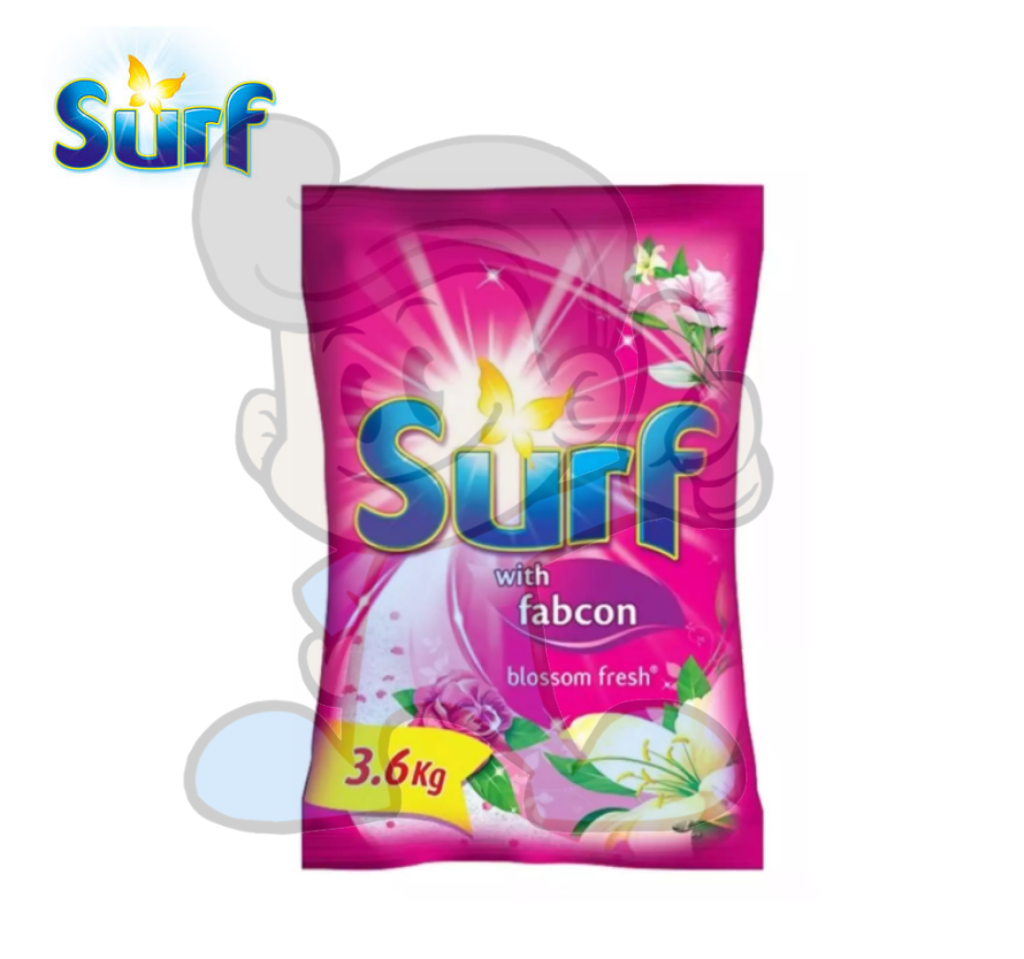 Surf Powder Detergent With Fabcon Blossom Fresh 3.6Kg Household Supplies