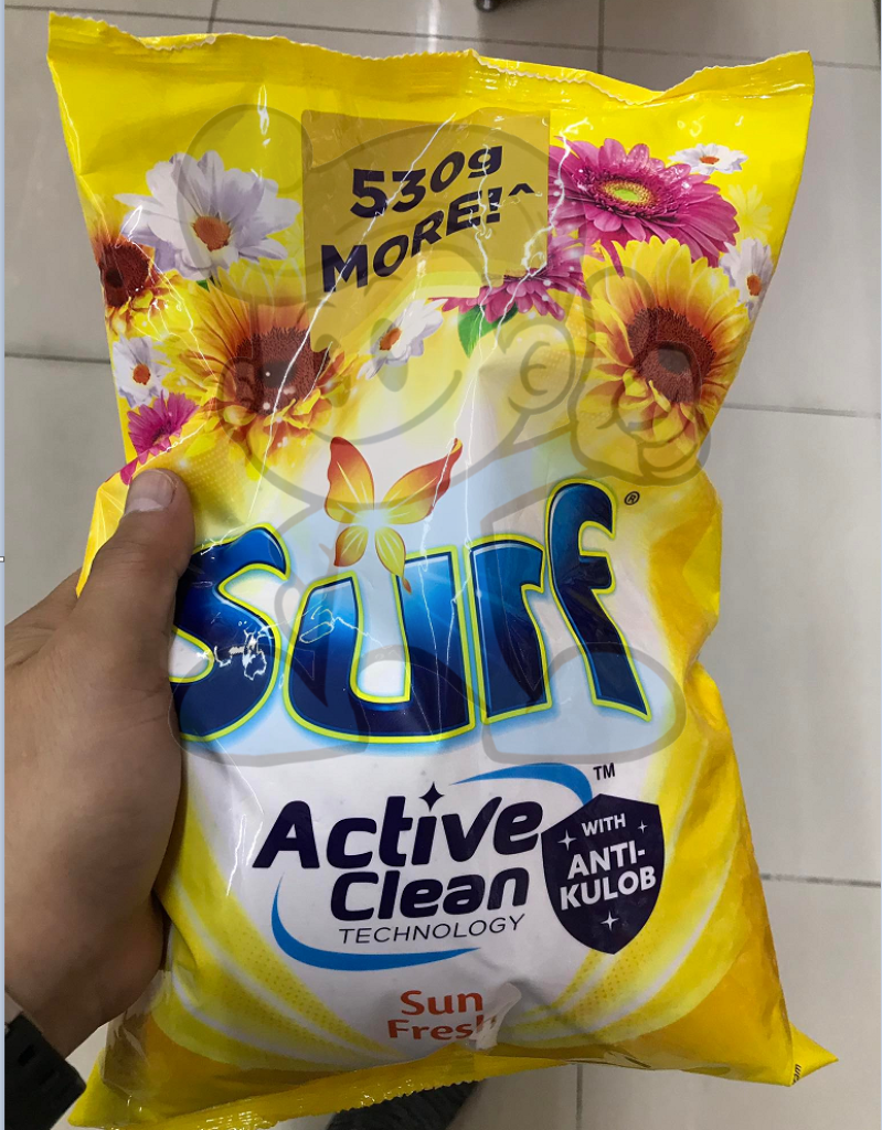 Surf Sun Fresh Laundry Powder Detergent With Active Clean Technology And Anti-Kulob (2 X 2.2Kg)