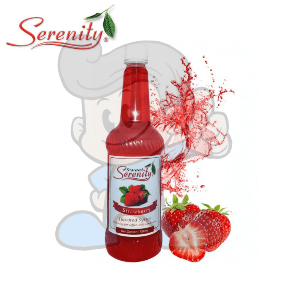 Sweet Serenity Strawberry Syrup 750Ml Groceries