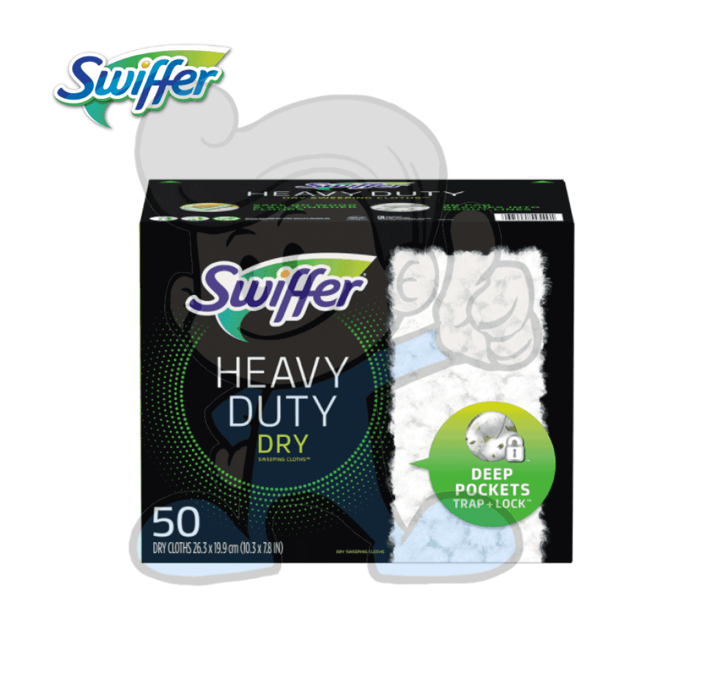 Swiffer Sweeper Heavy Duty Dry Sweeping Cloth Refills 50-Count Laundry & Cleaning Equipment