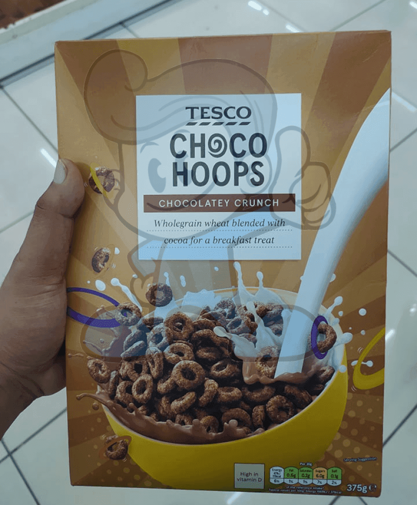Tesco Choco Hoops Chocolatey Crunch (2 X 375G) Groceries