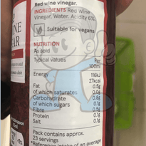 Tesco Red Wine Vinegar (2 X 350Ml) Groceries