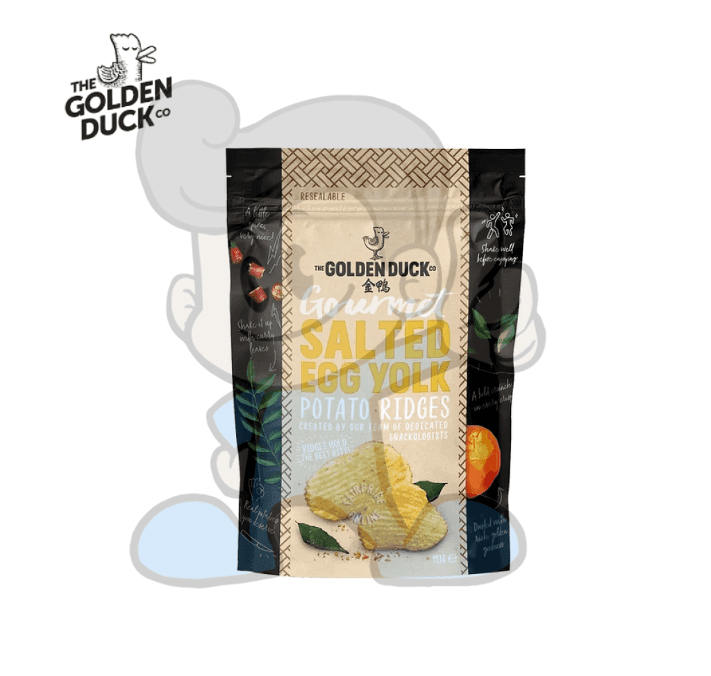 The Golden Duck Salted Egg Yolk Potato Ridges 105G Groceries