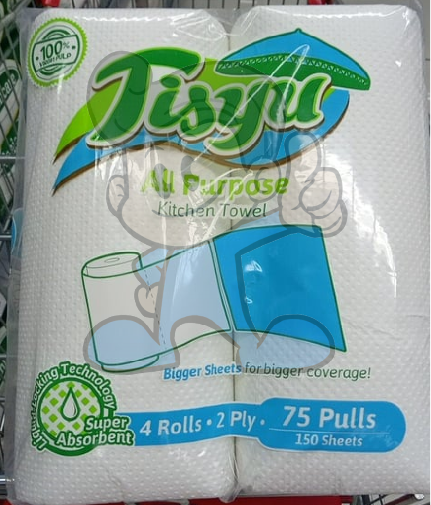 Tisyu All Purpose Kitchen Towel 2-Ply (2 X 4S) Household Supplies