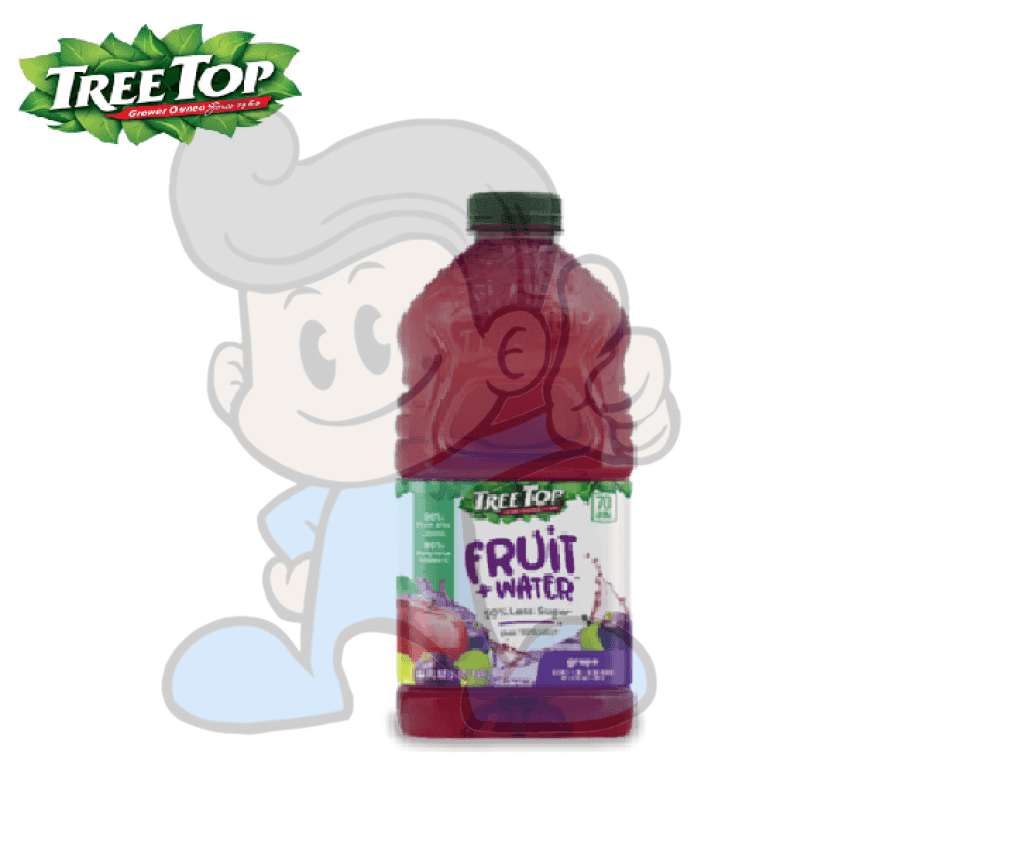 Tree Top Fruit Plus Water 50% Less Sugar Grape Juice 2.84L Groceries