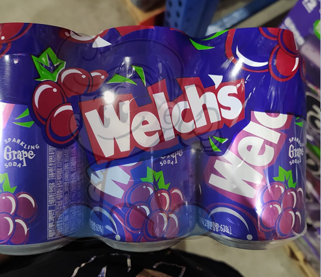 Welchs Sparkling Soda Grapes (6 X 355Ml) Groceries