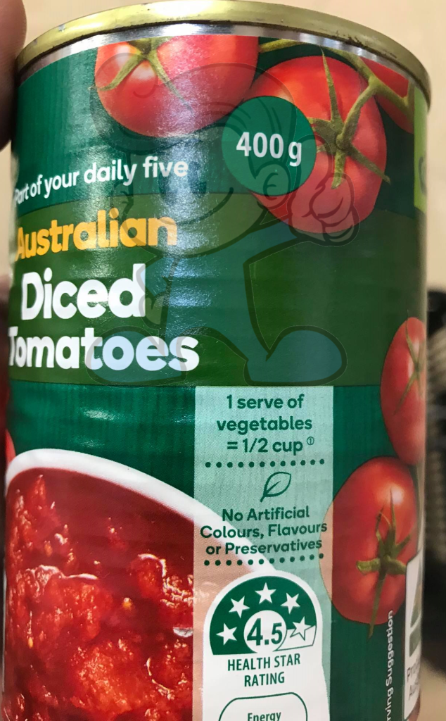 Woolworths Australian Diced Tomatoes (2 X 400 G) Groceries