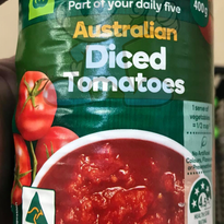 Woolworths Australian Diced Tomatoes (2 X 400 G) Groceries