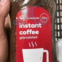 Woolworths Essentials Instant Coffee Granulated 200G Groceries