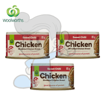 Woolworths Shredded Chicken Breast Sweet Chili (3 X 85G) Groceries