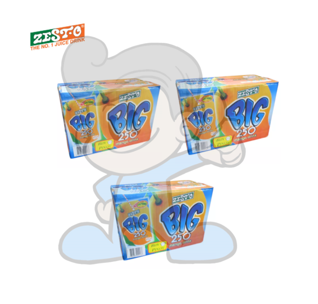 Zest-O Big 250 Mango Juice Drink Box Of 3 (30 X 250Ml) Groceries